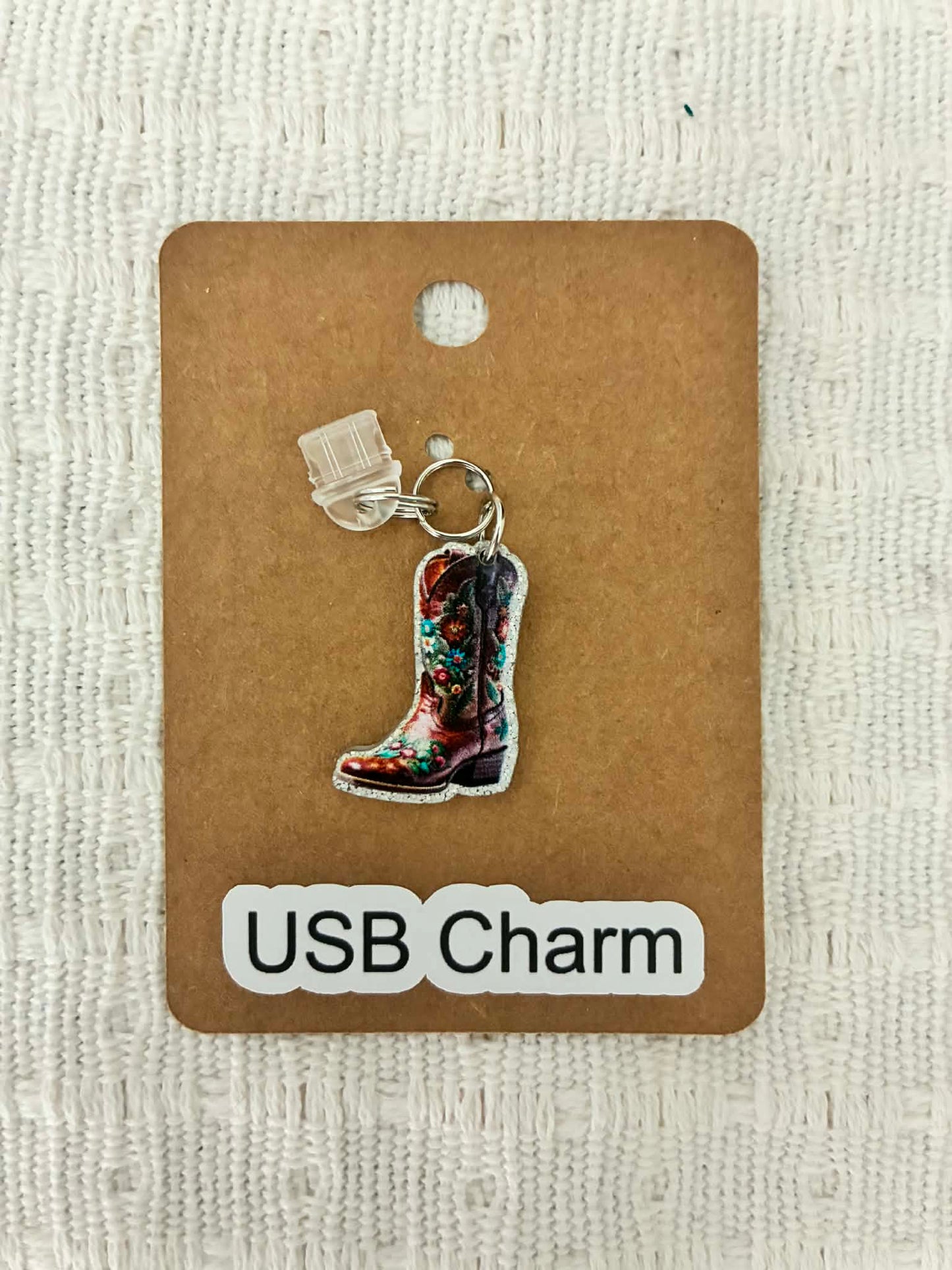 Cowgirl Boot left facing dust charm