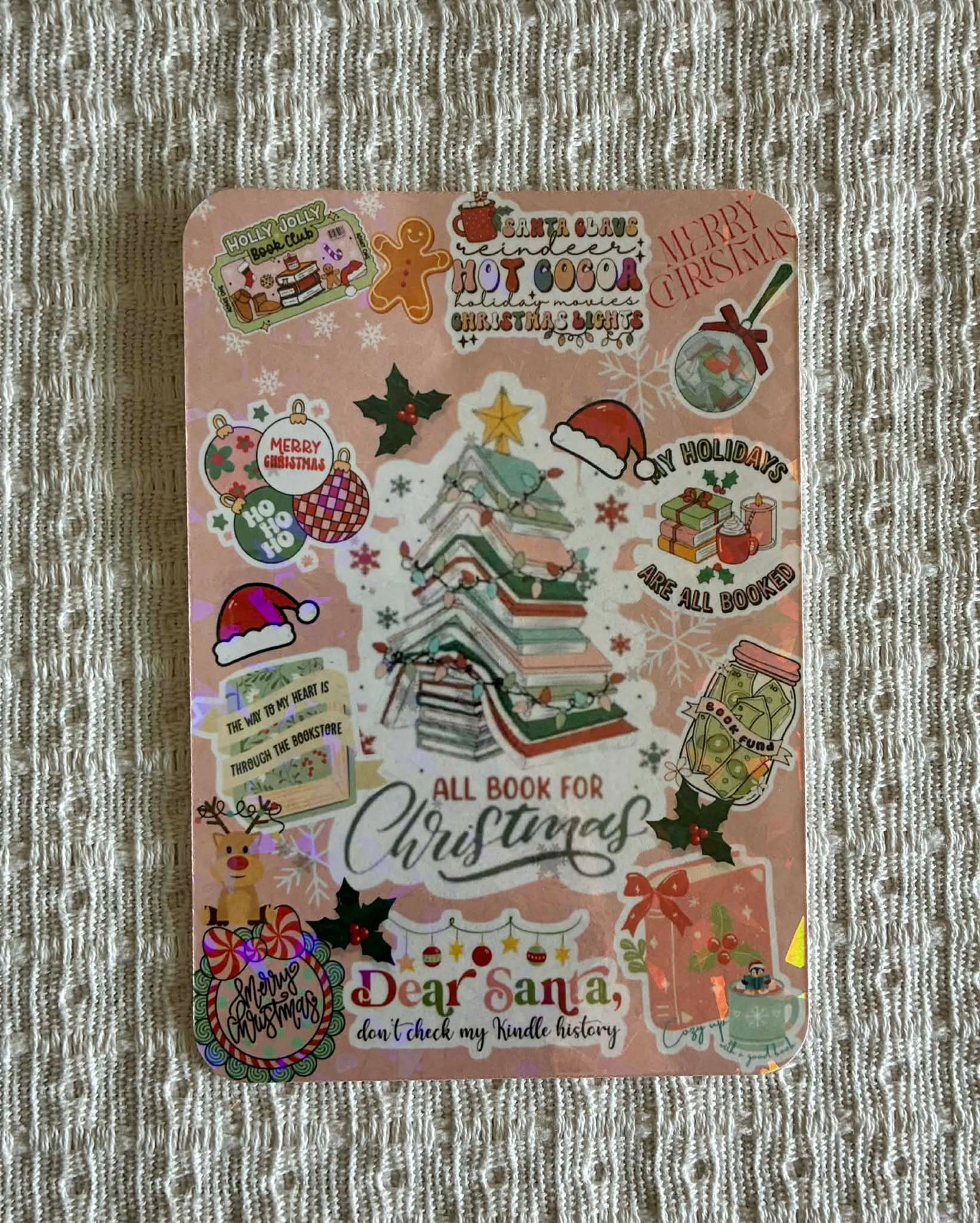 Dear Santa insert in pink