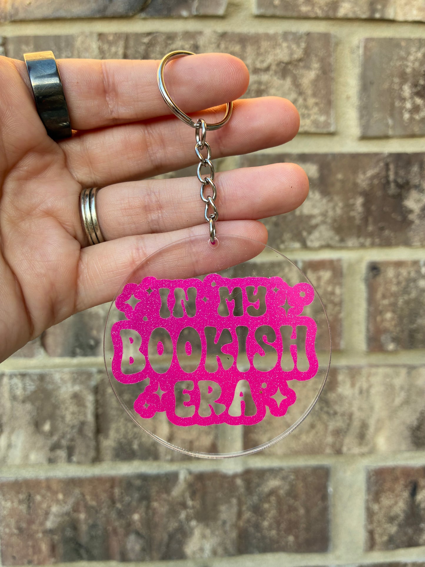 In my bookish era Keychain