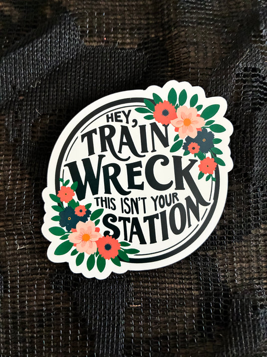 Train Wreck Sticker