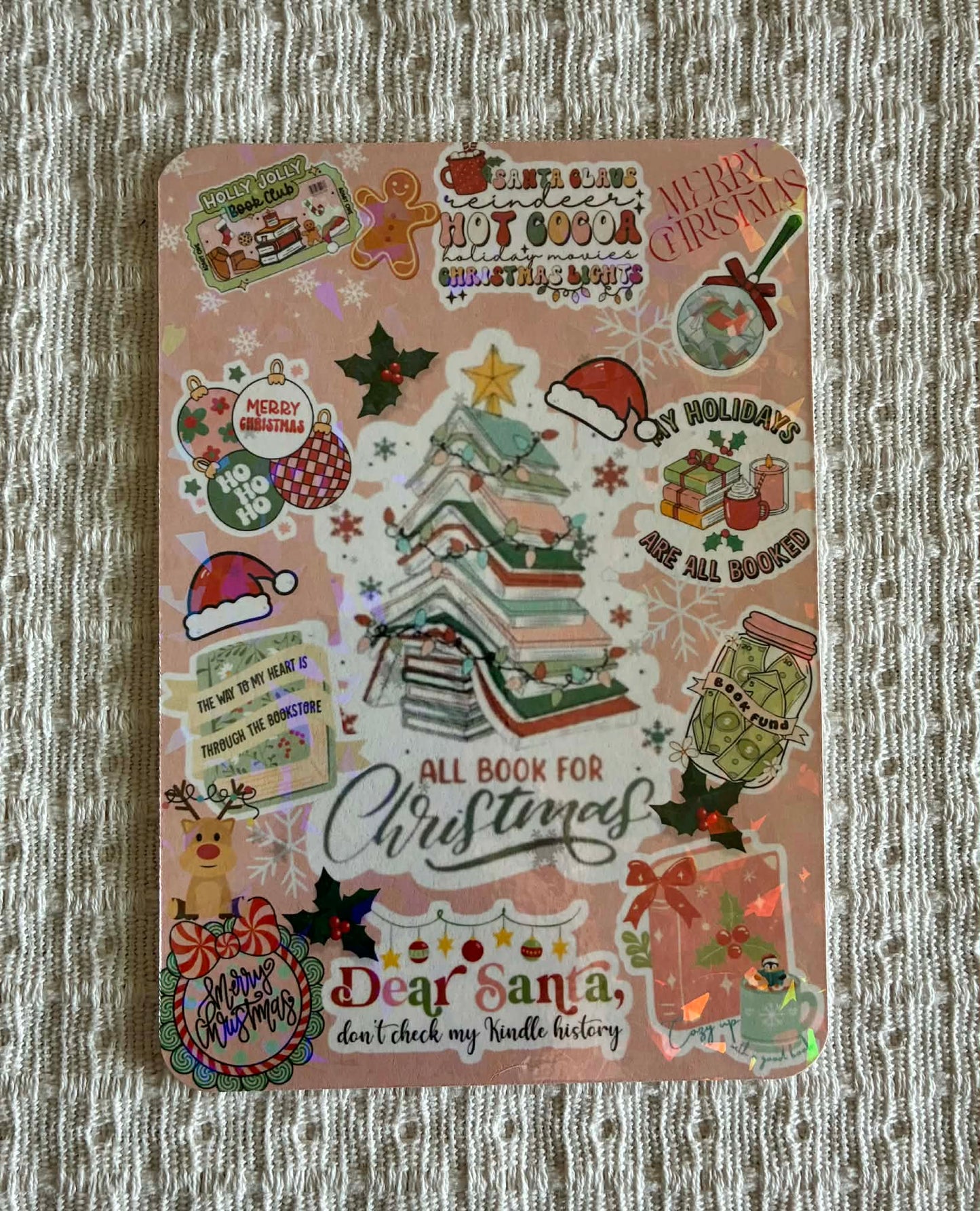 Dear Santa insert in pink