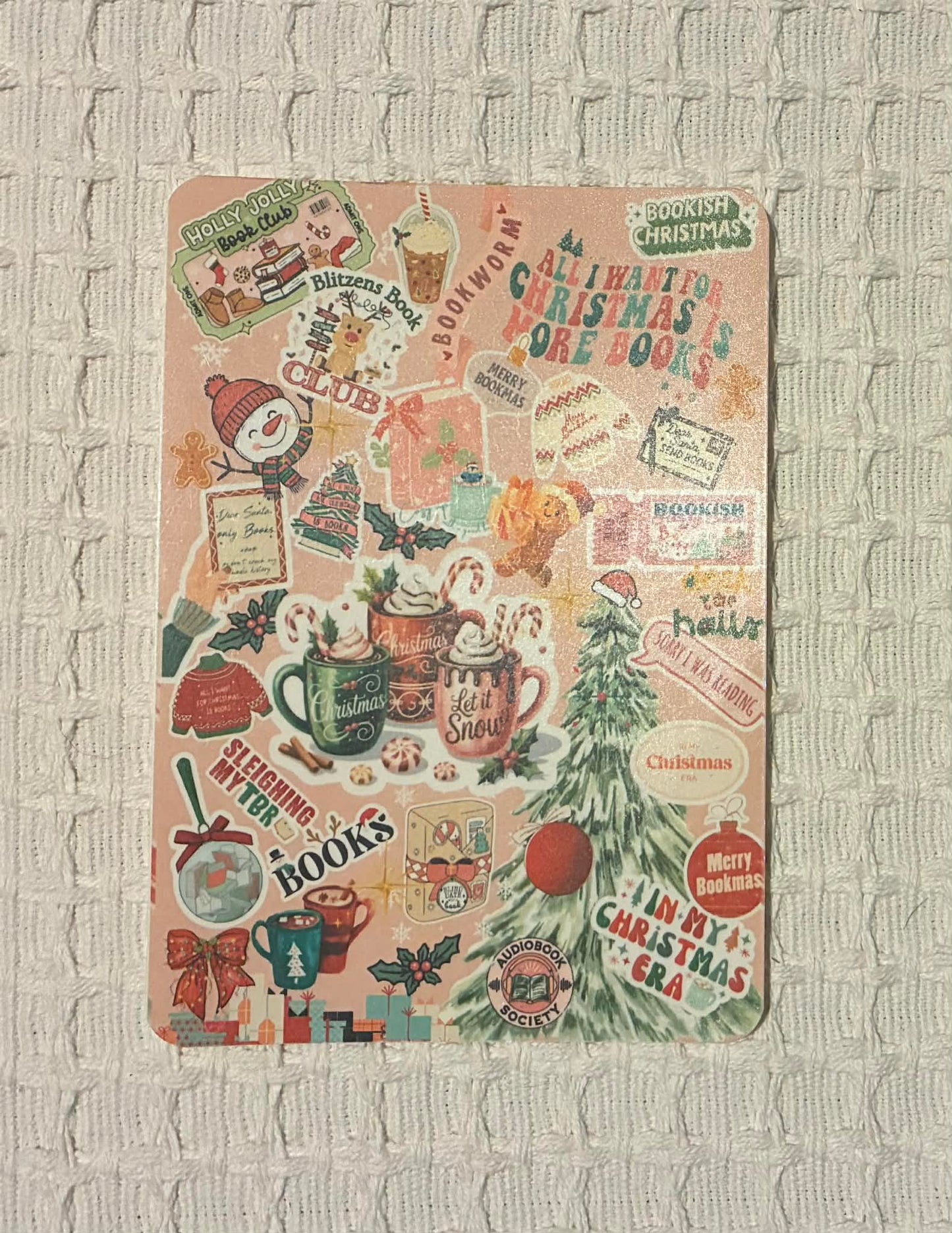 Let It Snow insert in pink