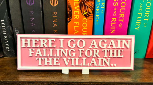 Falling for the villain again plate