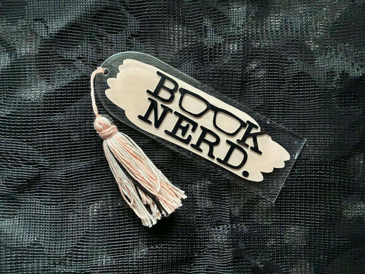Light Tan book nerd bookmark