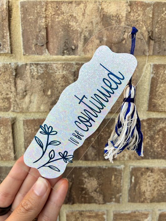 To be continued Bookmark
