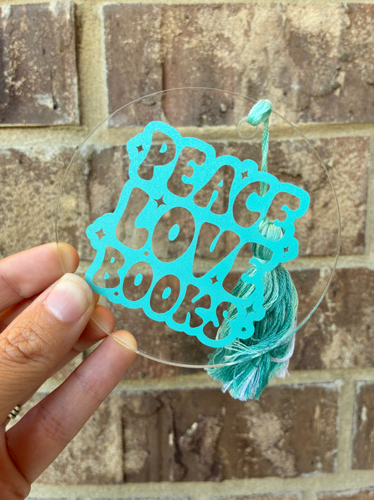 Peace Love Books Bookmark