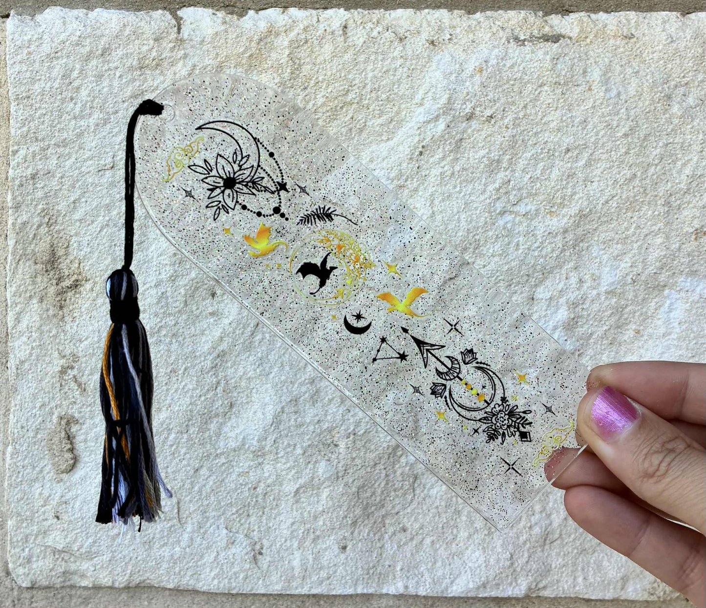 Moon and dragon Bookmark