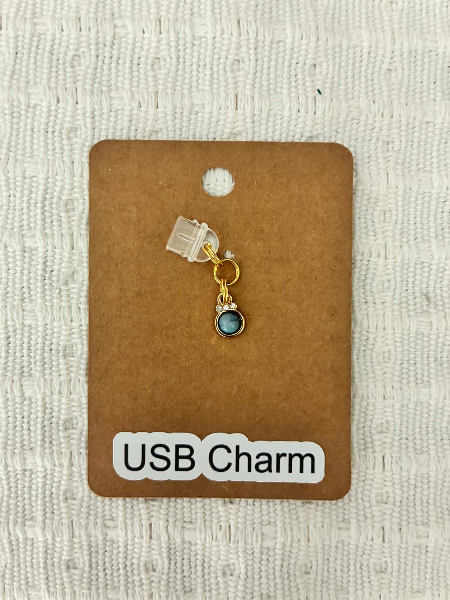Blue gem dust charm