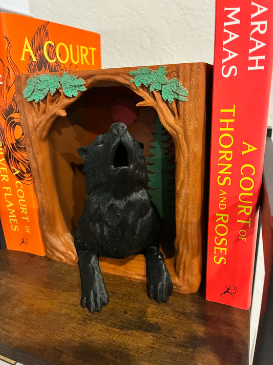 Howling Wolf book nook