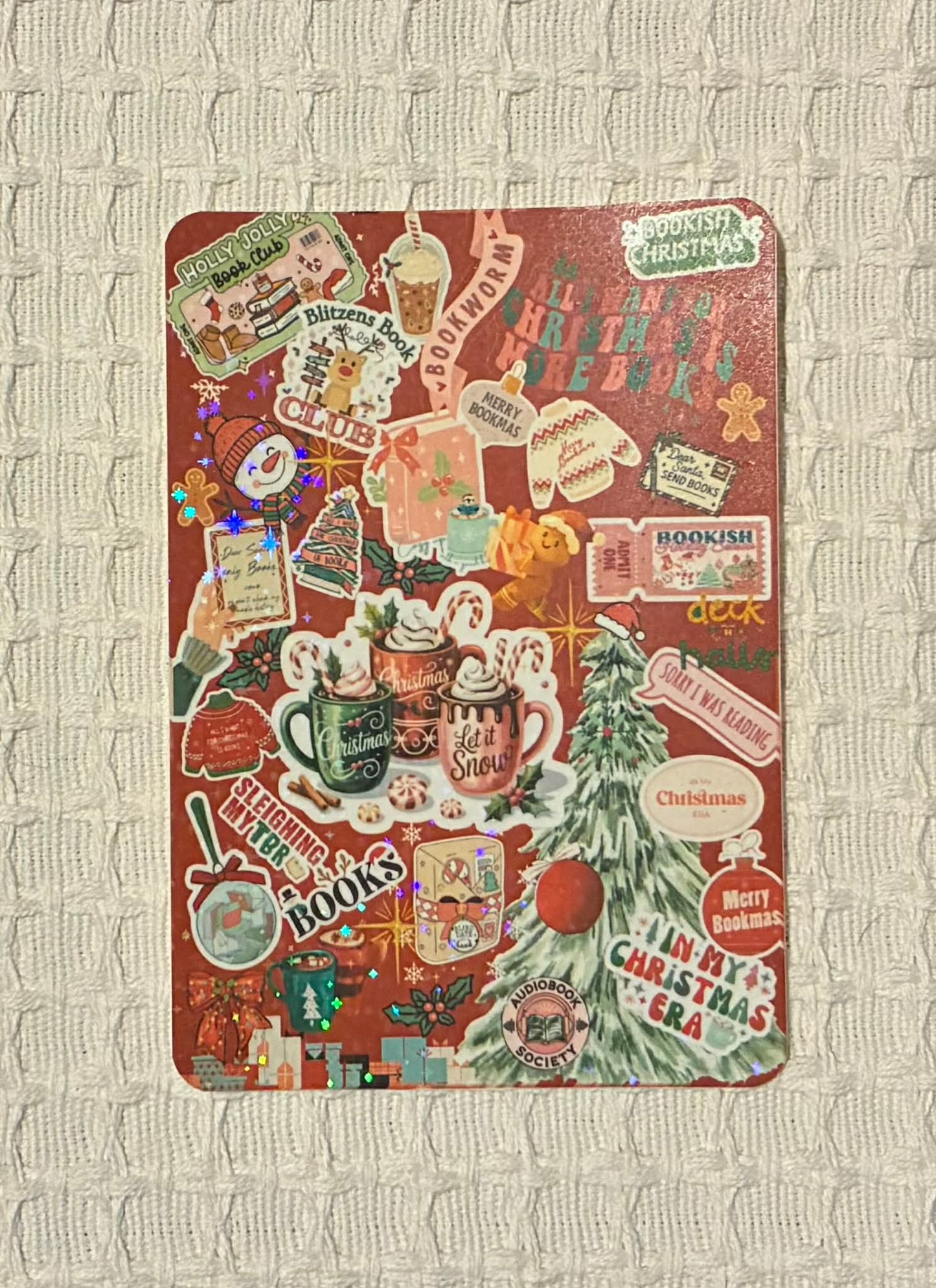 Let It Snow insert in red